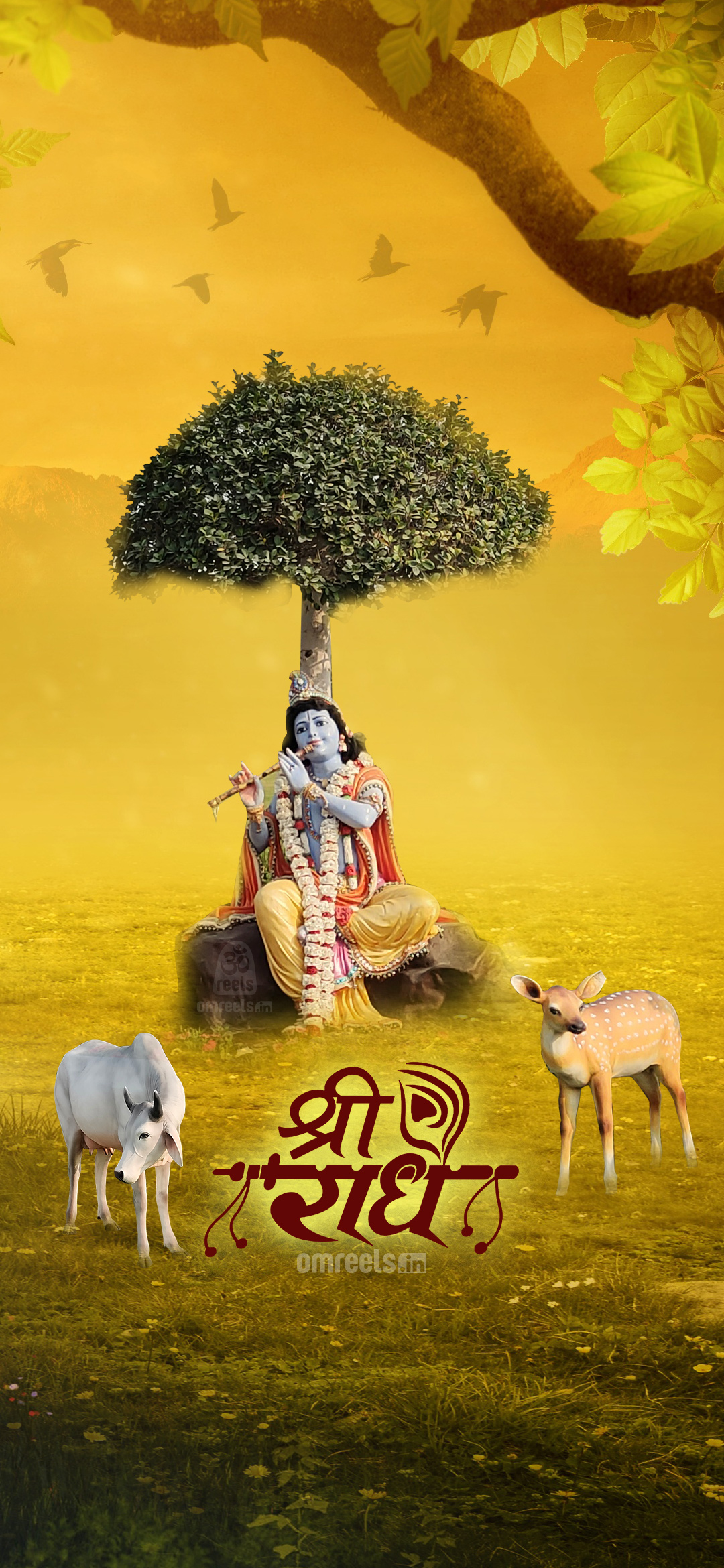 Full Hd Krishna Wallpaper - Om Reels